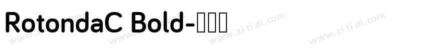 RotondaC Bold字体转换